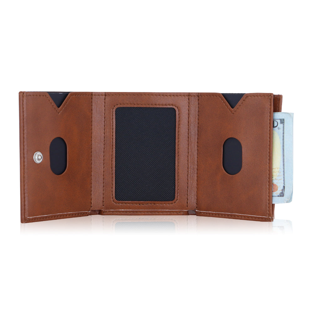 ELITE CARD PRO TRI-FOLD WALLET - BROWN