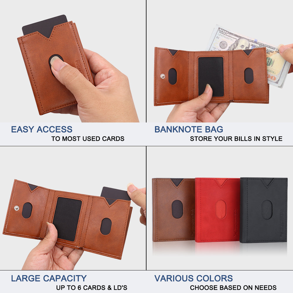 ELITE CARD PRO TRI-FOLD WALLET - BROWN