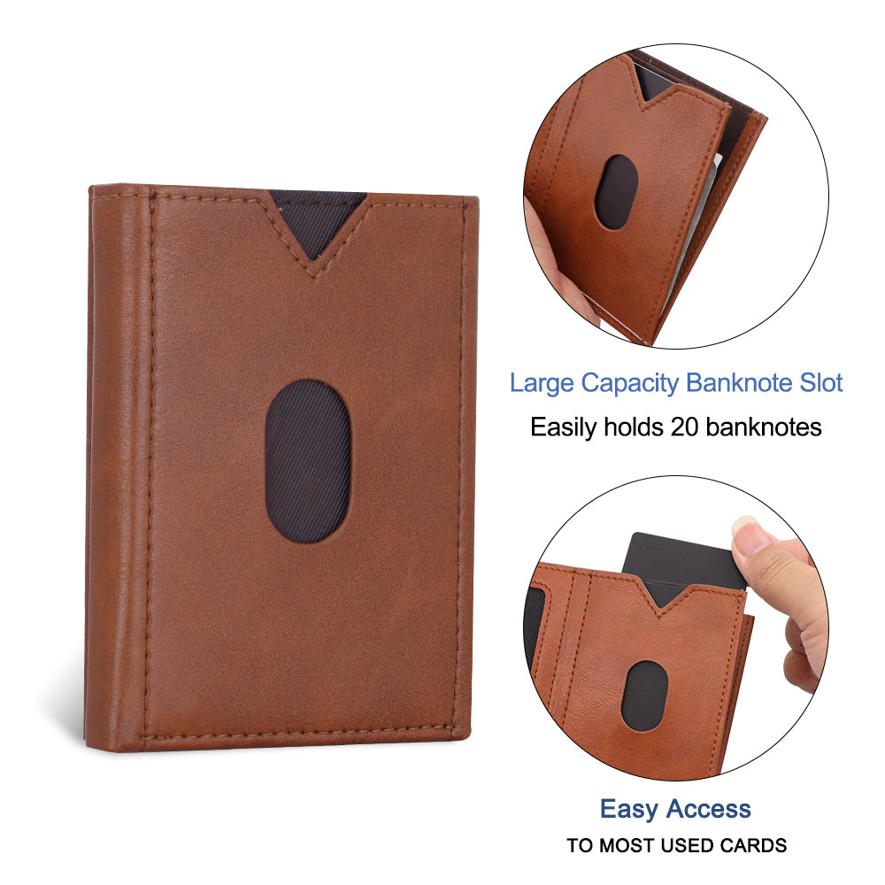 ELITE CARD PRO TRI-FOLD WALLET - BROWN