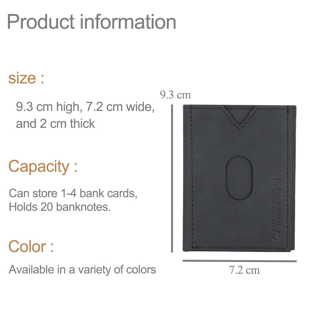 ELITE CARD PRO TRI-FOLD WALLET - BLACK