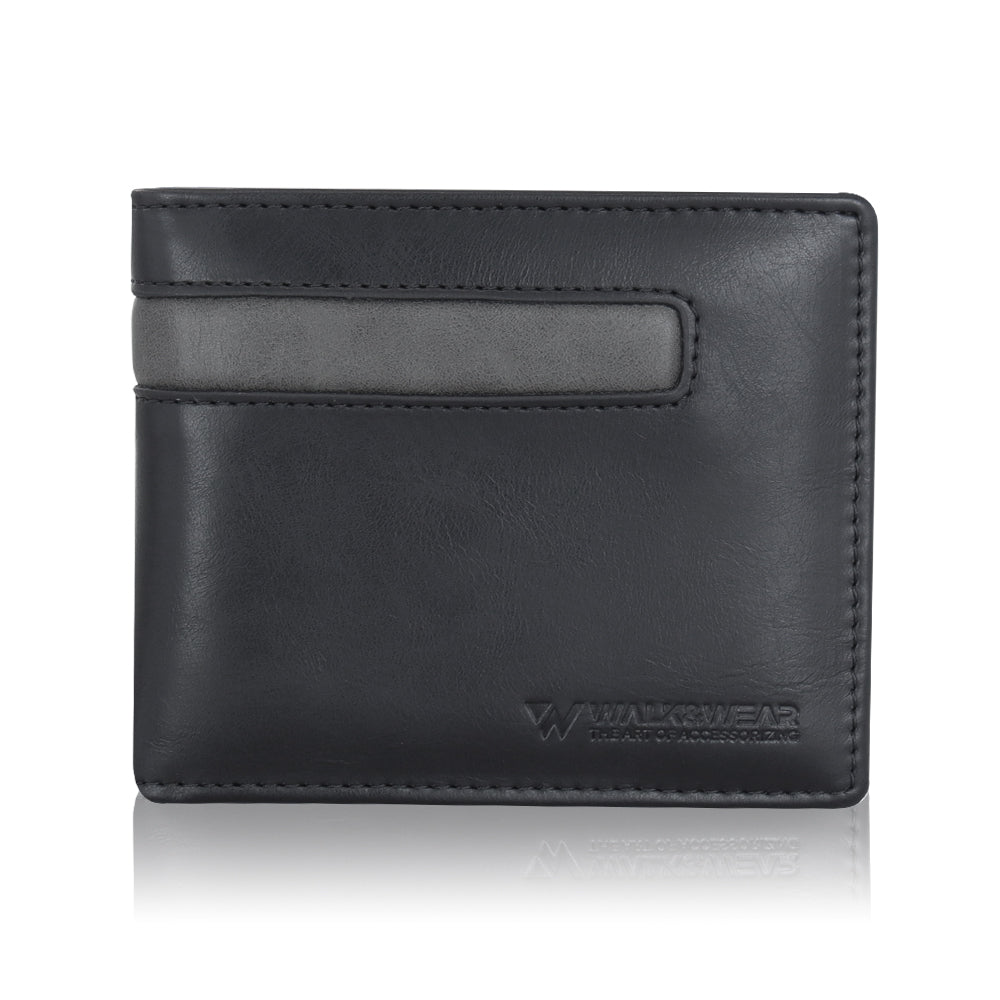 TIMELESS SLIM BI-FOLD WALLET - BLACK