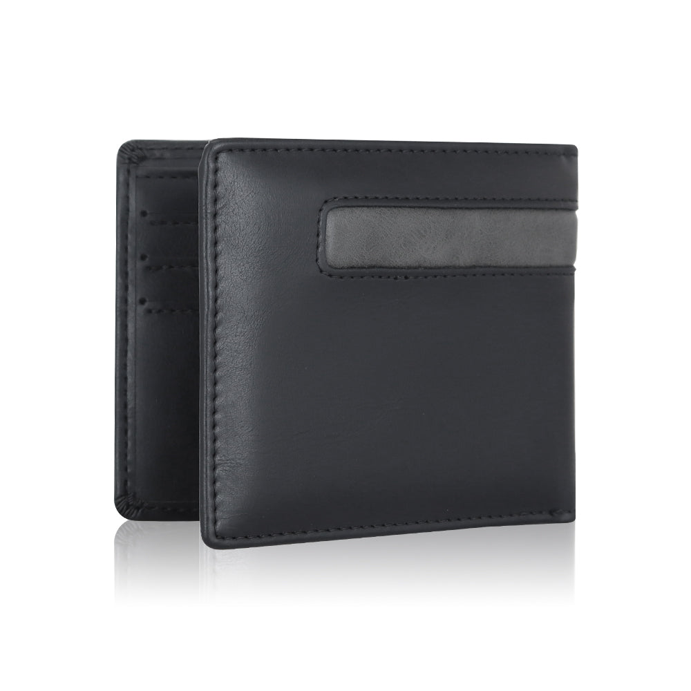 TIMELESS SLIM BI-FOLD WALLET - BLACK