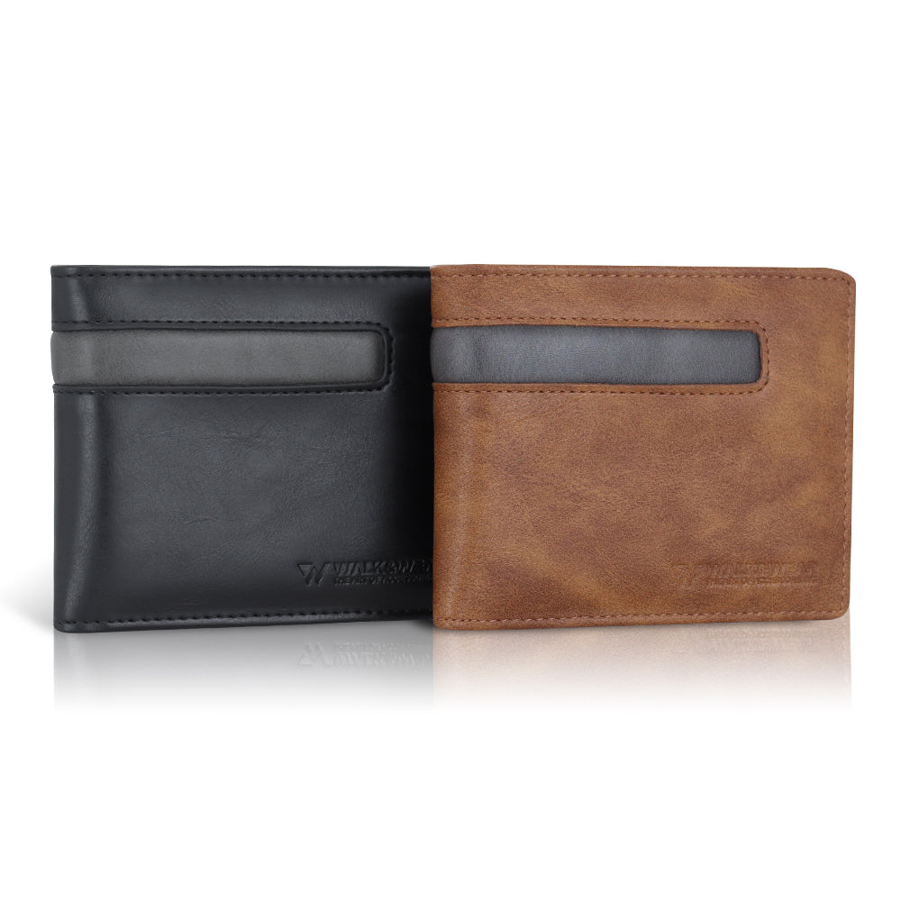 TIMELESS SLIM BI-FOLD WALLET - BROWN