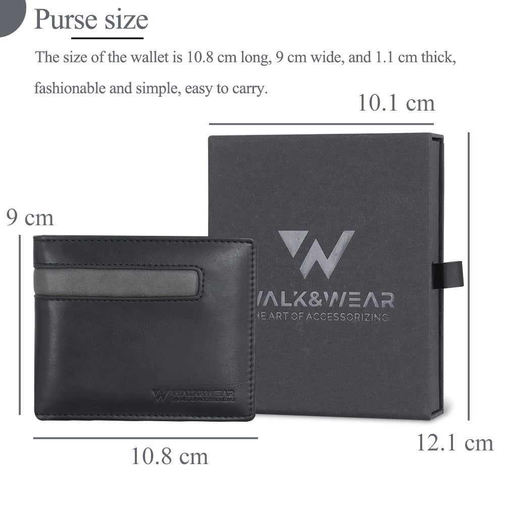 TIMELESS SLIM BI-FOLD WALLET - BLACK