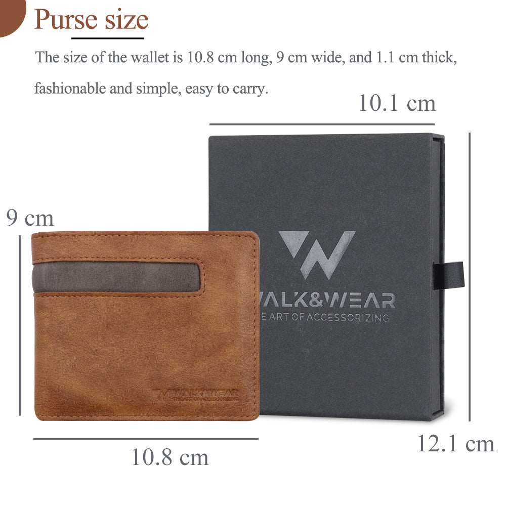 TIMELESS SLIM BI-FOLD WALLET - BROWN